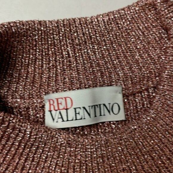 Red Valentino cropped Turtleneck sweater salmon Pink L - Picture 5 of 6